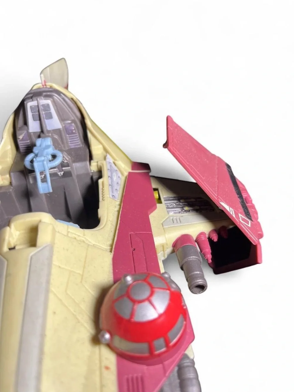 Star Wars Yellow and Burgundy Jedi Starfighter Vehicle